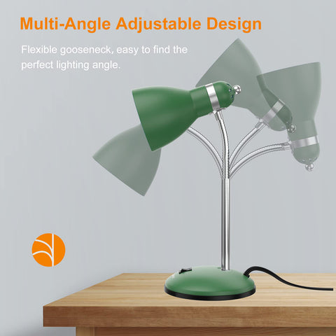 Mustwin Metal Desk Lamp Green