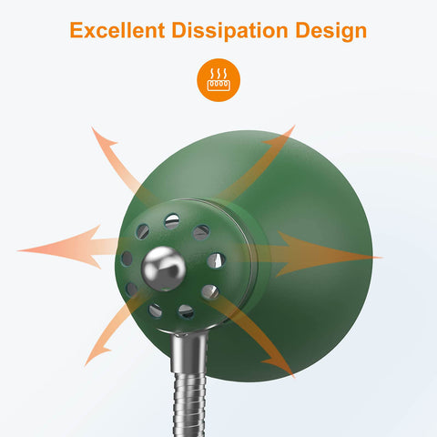 Mustwin Metal Desk Lamp Green