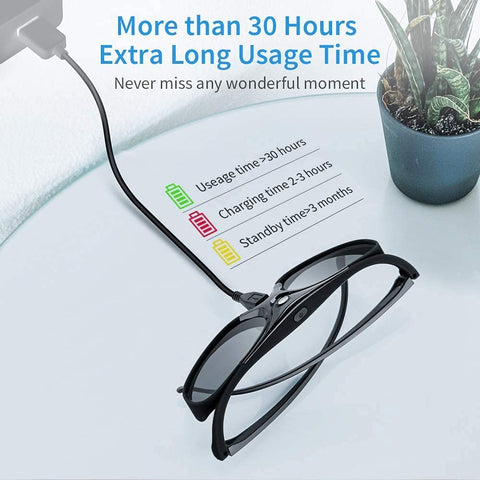 MustWin DLP 3D Glasses 2 Pack