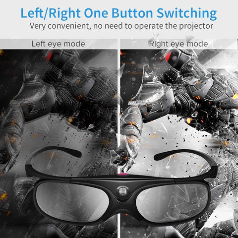 MustWin DLP 3D Glasses 2 Pack