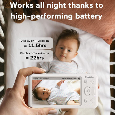 MustWin 1080P Video Baby Monitor