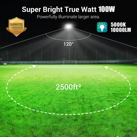 Ustellar 100W Daylight White LED Flood Lights