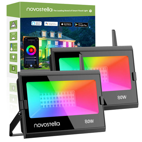 Novostella 2 Pack 60W Remote Control RGB Flood Light (US) -- FREE SHIPPING