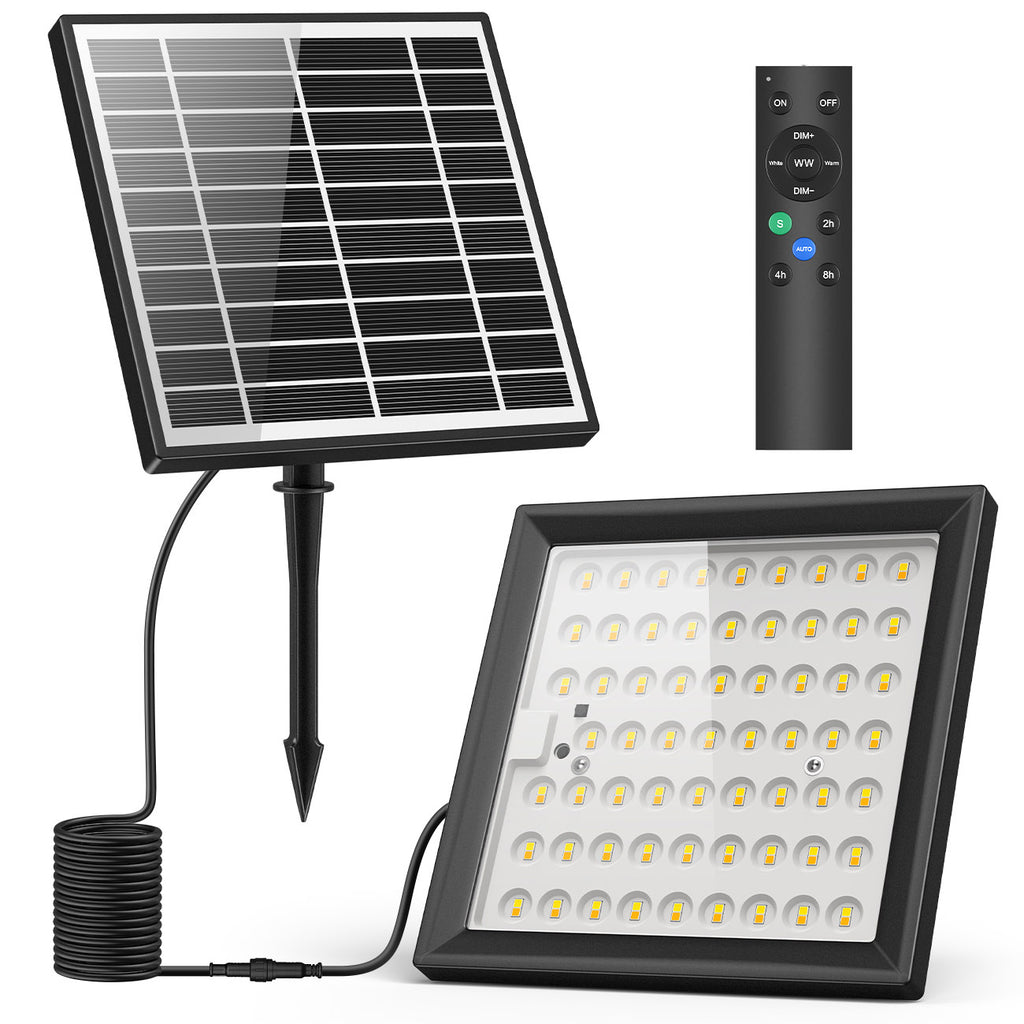 Solar Flood Lights Waterproof with Remote Control