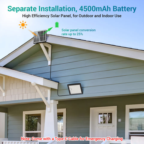 Solar Flood Lights Waterproof with Remote Control