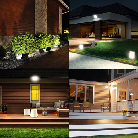 Solar Flood Lights Waterproof with Remote Control