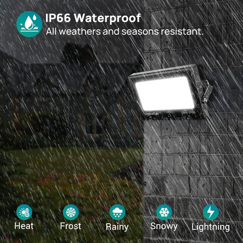 USTELLAR 4 Pack 25W RGBW LED Flood Lights