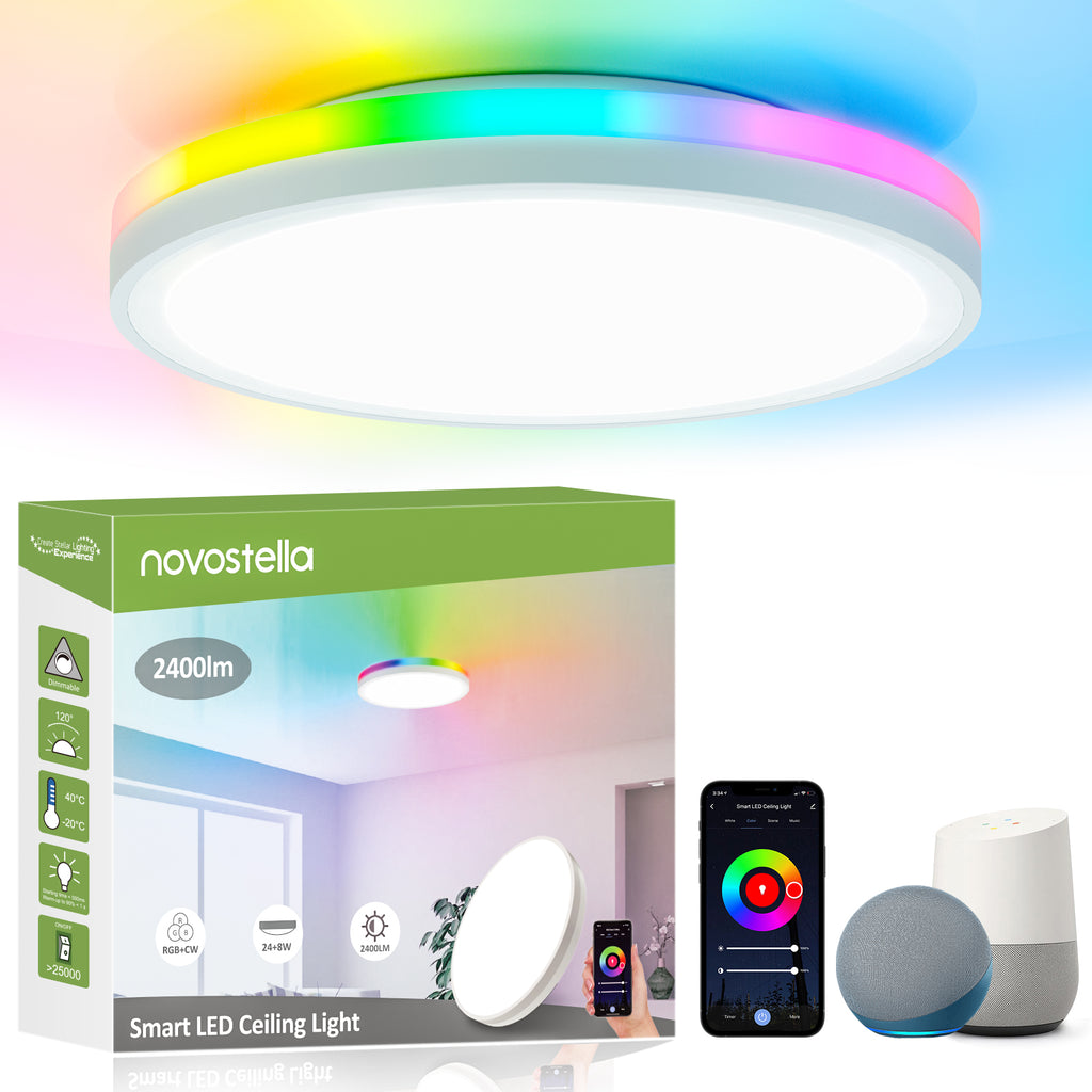 Novostella 24W RGBCW Wi-Fi Smart LED Ceiling Light  (US)--Free Shipping