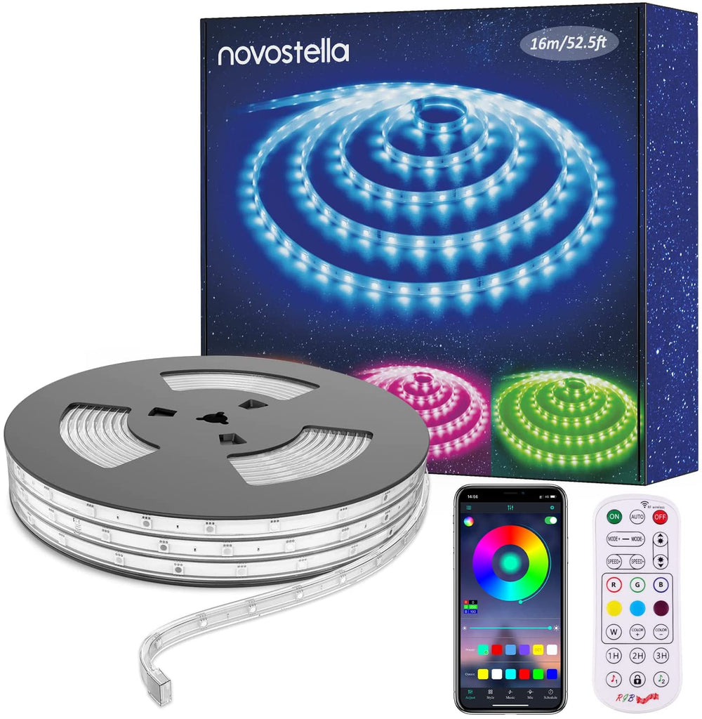 Novostella 16M RGB Outdoor Bluetooth LED Rope Light (UK)--Free Shipping