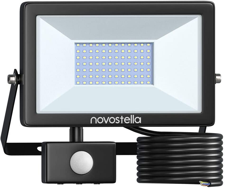 Novostella 1 Pack 60W Motion Sensor Security Flood Light（EU)