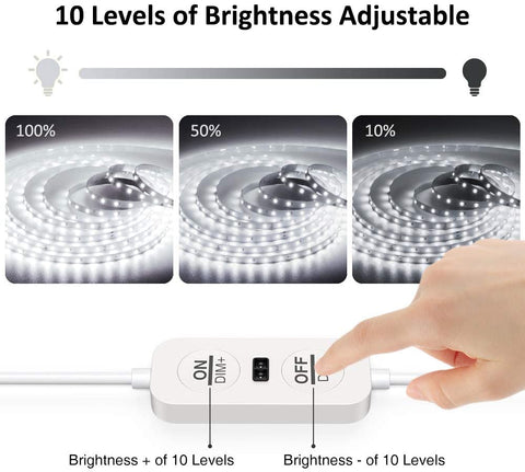 Ustellar 12M 6000K Hand Wave Under Cabinet Strip Lights (US)