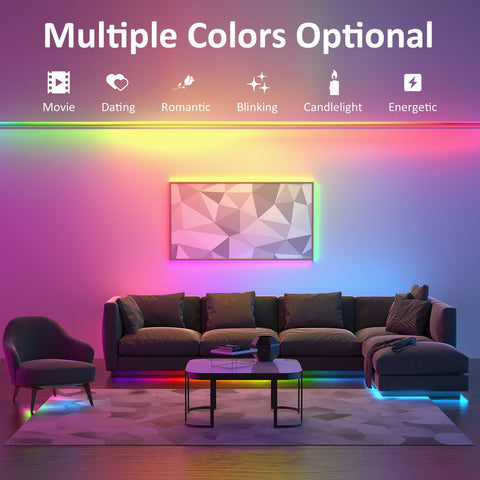 Novostella 16M RGBIC Rainbow Color Outdoor Bluetooth LED Rope Light (EU)
