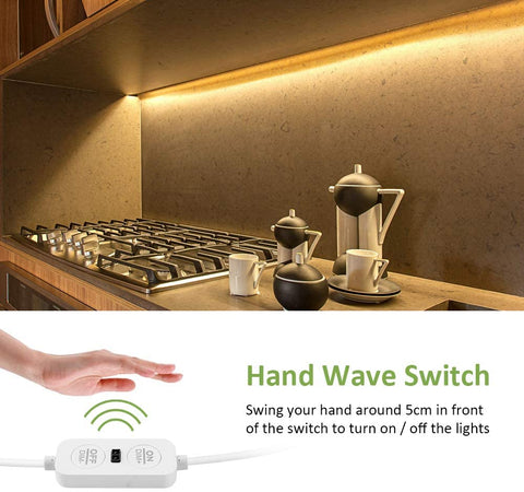 Ustellar 6M 3000K Hand Wave Under Cabinet Strip Lights (EU)