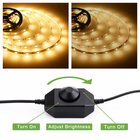 Novostella 6M Strip Lights with Dimmer-3000K Warm White (US)