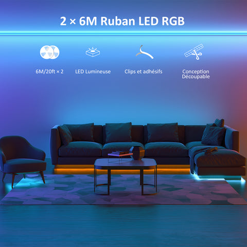Novostella 12M RGB Strip Lights RF Remote + Bluetooth (US)--FREE SHIPPING