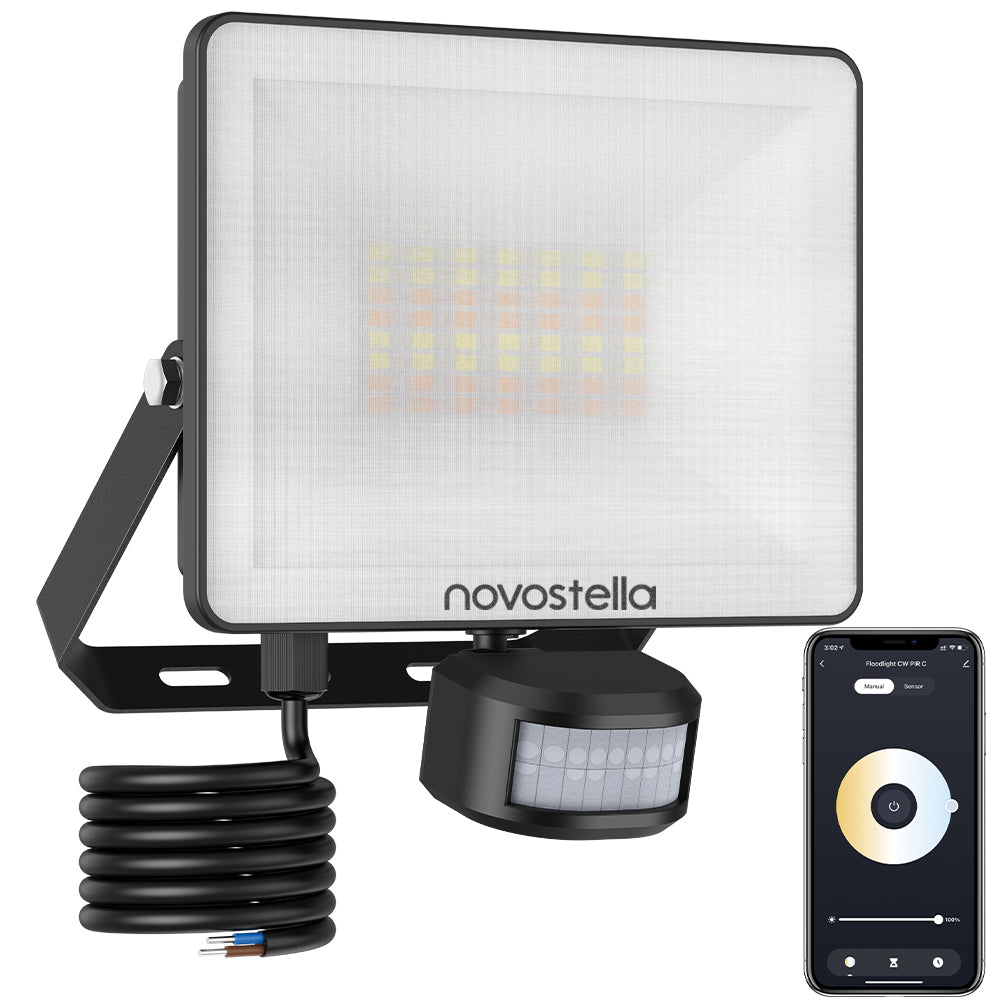 Novostella 1 Pack 30W  Tunable White WIFI Smart  Motion Sensor Security Flood Light  Graphene Material（EU)