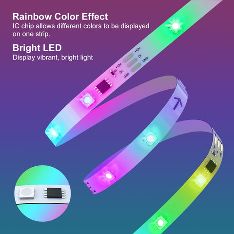 Ustellar 6M RGBIC Dream Color Wi-Fi Smart Strip Lights (US)