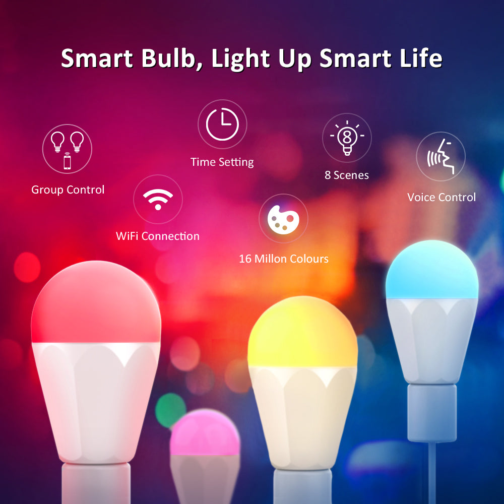 Novostella 3 Pack 13W 1300lm RGBCW Smart Bulb (US) -- FREE SHIPPING
