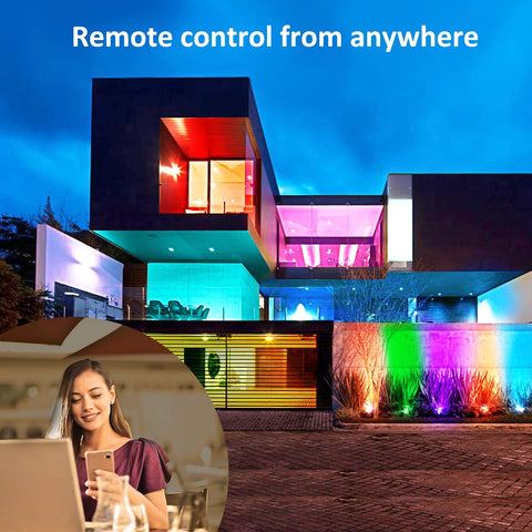 Novostella Blaze 4 Pack 25W RGB Wi-Fi Smart Flood Lights（UK)