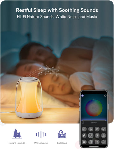 Hotmoon Lullight Smart RGBW Baby Night Light White Noise Machine (EU)