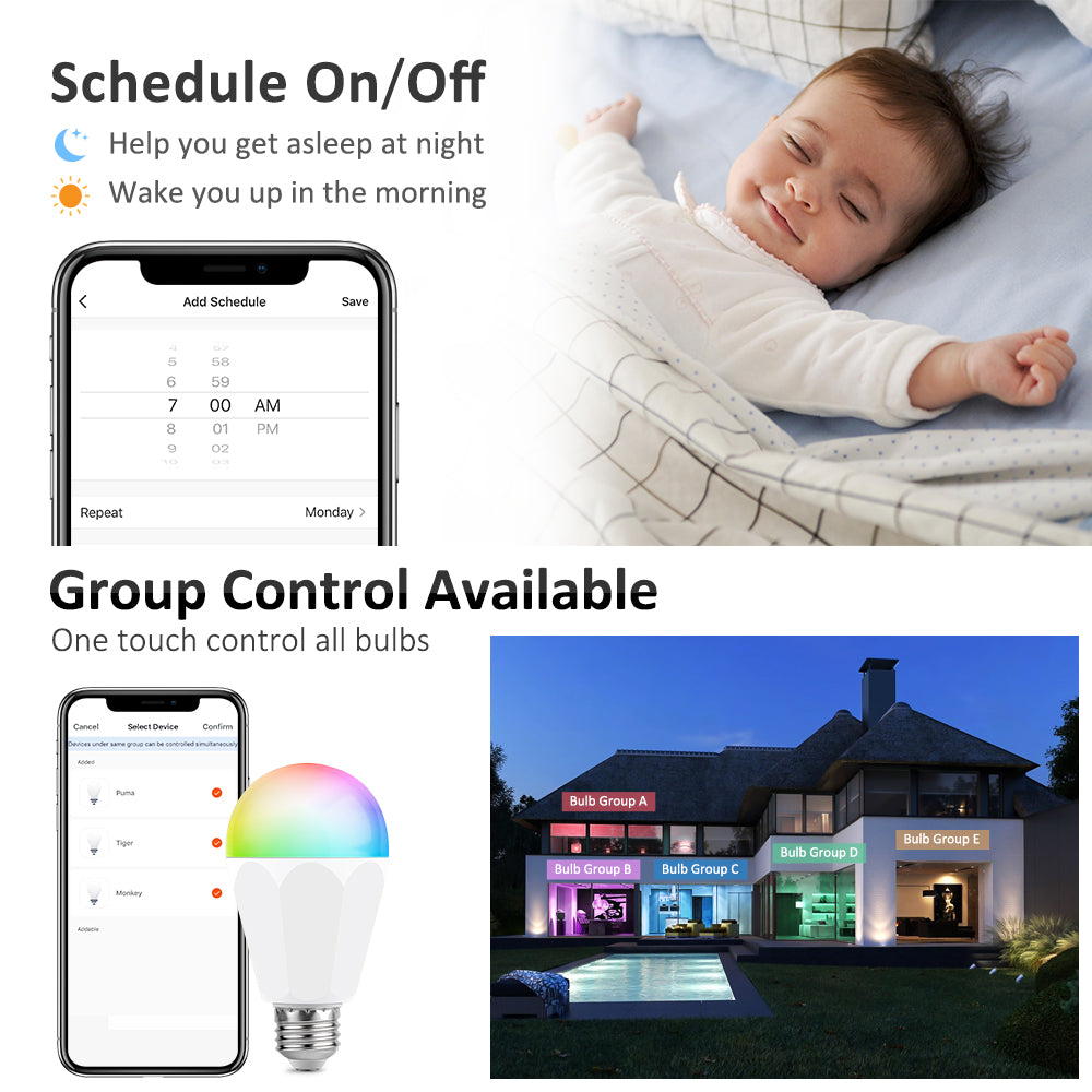 Novostella 3 Pack 13W 1300lm RGBCW Smart Bulb (US) -- FREE SHIPPING