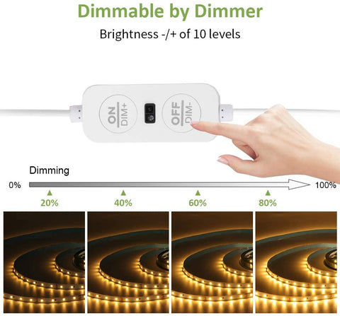 Ustellar 6M 3000K Hand Wave Under Cabinet Strip Lights (EU)