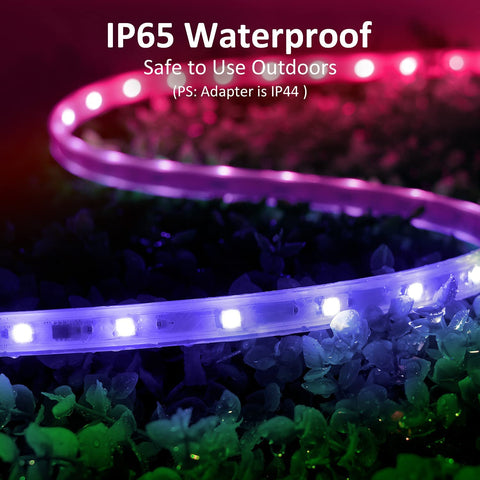 Novostella 32M RGBIC Rainbow Color Outdoor Bluetooth LED Rope Light (US)--Free Shipping