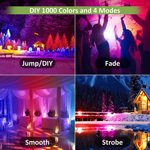 Novostella 1 Pack 100W Remote Control RGB Flood Light (US) -- FREE SHIPPING
