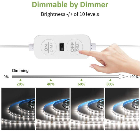 Ustellar 6M 6000K Hand Wave Under Cabinet Strip Lights (EU)