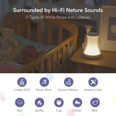 Hotmoon RGBW Baby Night Light White Noise Machine (EU)
