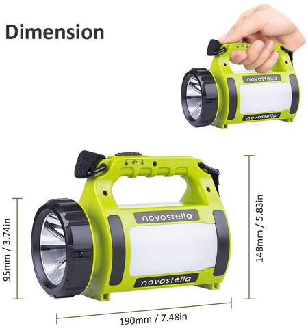 Novostella 650lm 2000mAh Rechargeable CREE LED Camping Light (UK)--Free Shipping