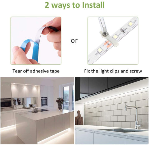 Ustellar 6M 6000K Hand Wave Under Cabinet Strip Lights (EU)