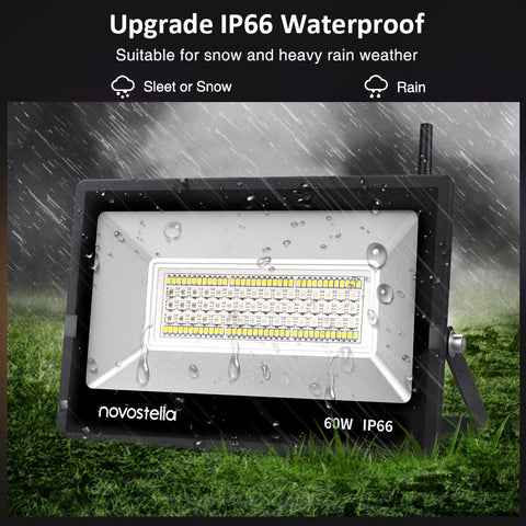Novostella 2 Pack 60W RGBW Wi-Fi Smart Flood Lights（UK)