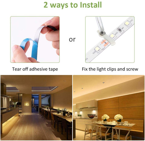 Ustellar 6M 3000K Hand Wave Under Cabinet Strip Lights (EU)