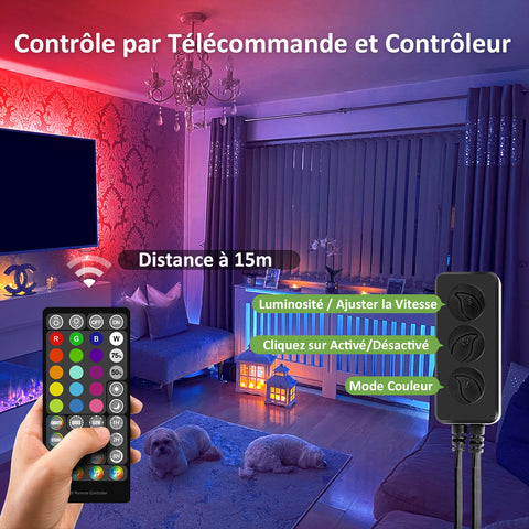 Novostella 12M RGB Strip Lights RF Remote + Bluetooth (US)--FREE SHIPPING