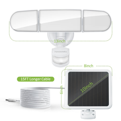 Novostella Solar Powered Tunable White Motion Sensor Security Light  (US) -- FREE SHIPPING