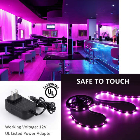 Novostella 12M RGB Strip Lights (RF Remote + Bluetooth)