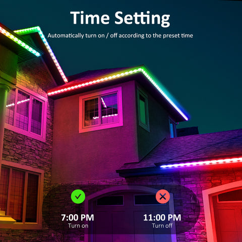 Novostella 16M RGBIC Rainbow Color Outdoor Bluetooth LED Rope Light (UK)--Free Shipping