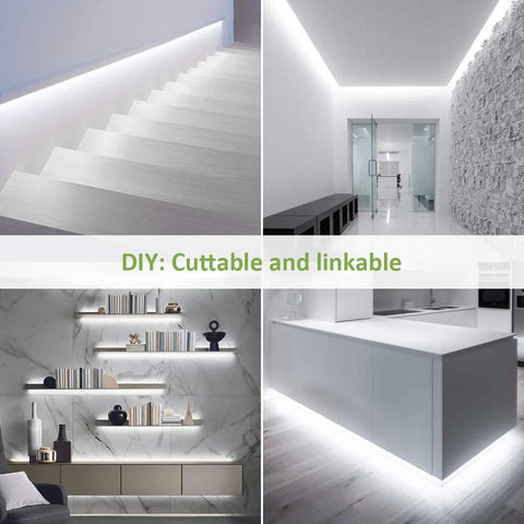 Ustellar 6M 6000K Hand Wave Under Cabinet Strip Lights (US)