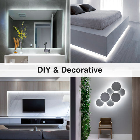 Novostella 6M Strip Lights with Dimmer-6000K Cool White (US)