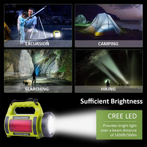 Novostella 650lm 2000mAh Rechargeable CREE LED Camping Light (UK)--Free Shipping