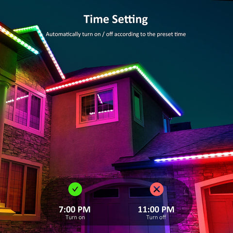 Novostella 32M RGBIC Rainbow Color Outdoor Bluetooth LED Rope Light (US)--Free Shipping
