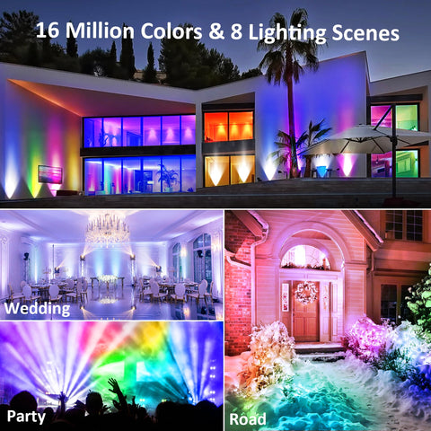 Novostella Blaze 1 Pack 100W RGB Wi-Fi Smart Flood Lights (US)--FREE SHIPPING