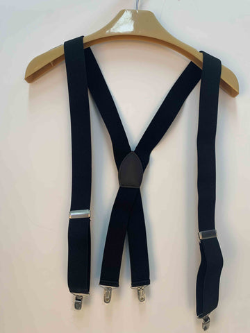 Zealife Men's Black 1'' Suspenders