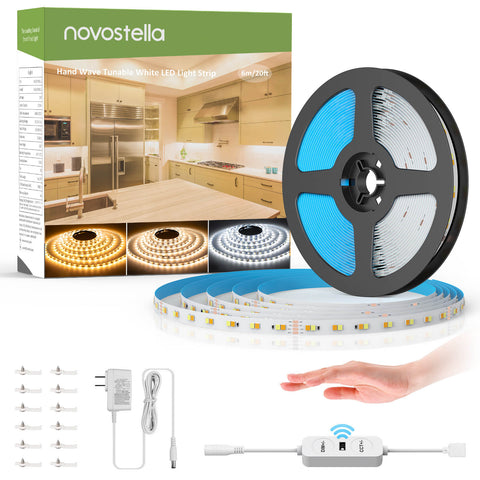 Novostella 20ft Hand Wave Activated Tunable White LED Strip Lights (US) Free Shipping