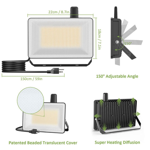 Novostella 2 Pack 60W Tunable White Wi-Fi Smart Flood Light (US) -- FREE SHIPPING