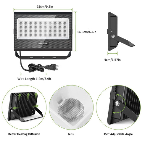 Novostella 1 Pack 60W RGBIC Wi-Fi Smart Flood Lights (US) -- FREE SHIPPING