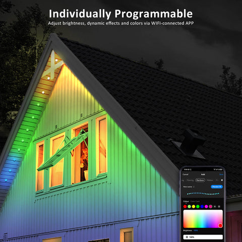 Novostella Chastar Smart Rainbow LED Permanent Outdoor Light