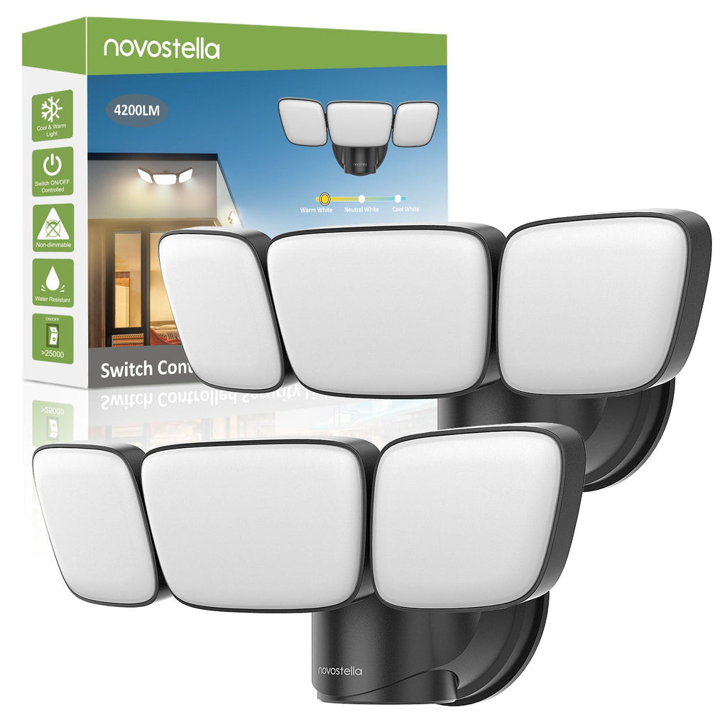 Novostella 2 Pack Switch Controlled Security Light 45W
