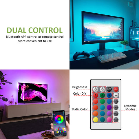 Ustellar 2M RGB TV Back Strip Lights USB Port (EU)